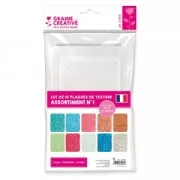 Lot de 10 plaques de texture 200x135 mm - Nature