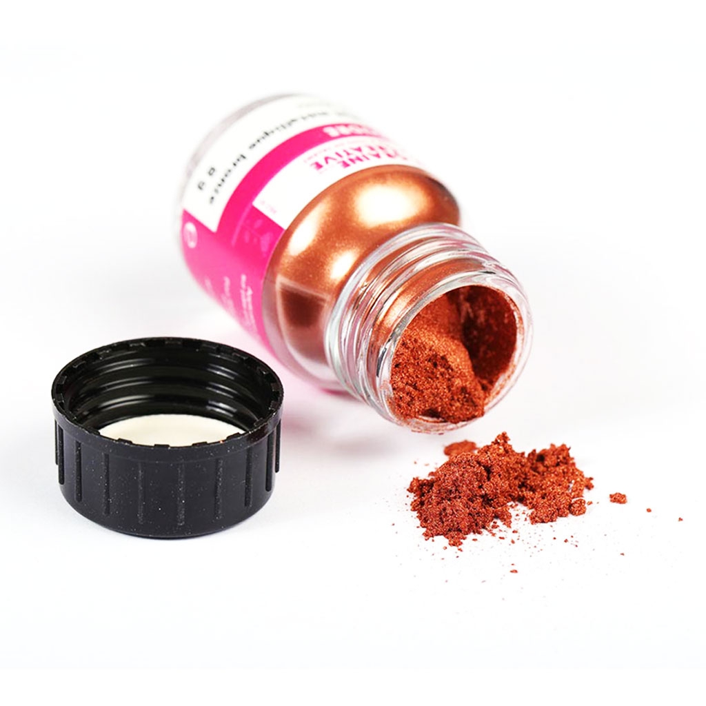 Poudre à effet métallique bronze cuivre x 8g Perles & Co