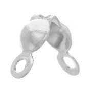 Cache noeuds 2 anneaux 4 mm - Rhodié x100|raw }}