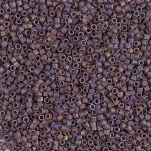Miyuki Delica 11/0 DB0884 - Mat Opaque Purple Iris AB x8g