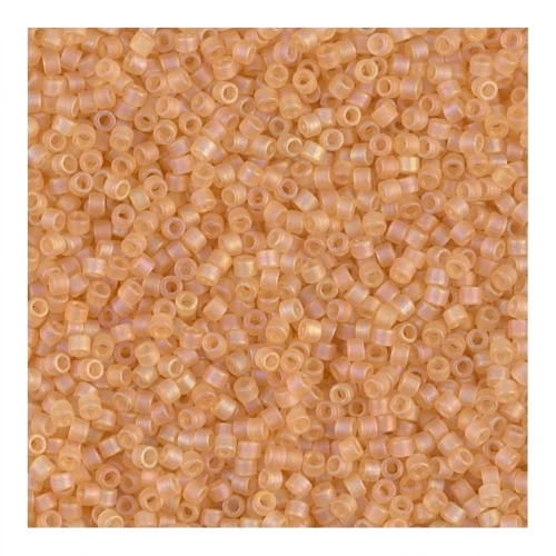 Miyuki Delica 11/0 DB0852 - Mat Transparent Light Topaz AB x8g