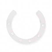 Demi-Lune Strass Polaris 30 mm Crystal x1|raw }}