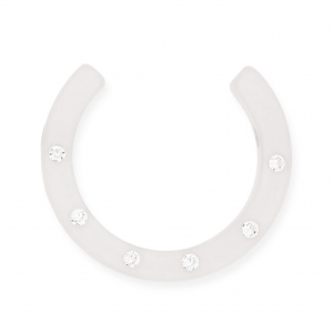 Demi-Lune Strass Polaris 30 mm Crystal x1