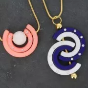 Demi-Lune Strass Polaris 22 mm Crystal x1