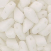 Perles en verre tchèque Kite Beads 9x5 mm Opaque White x10g|raw }}
