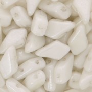 Perles en verre tchèque Kite Beads 9x5 mm Chalkwhite Ceramic Look x10g|raw }}