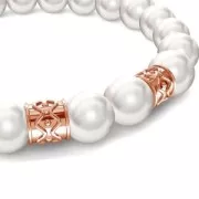 Poussoir / Perle pour cordon 4 mm en Argent 925 doré à l'or fin x1