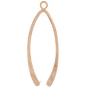 Attache pendentif 38 mm - Argent 925 Doré rose x1|raw }}