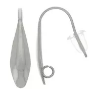 Crochets d'oreilles design 18 mm - Acier inoxydable 304L x2