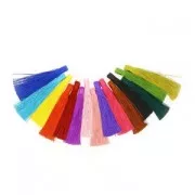 Grand Pompon textile sans attache 120 mm pour déco ou bijoux Rose