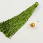 Grand Pompon textile sans attache 120 mm pour déco ou bijoux Rose