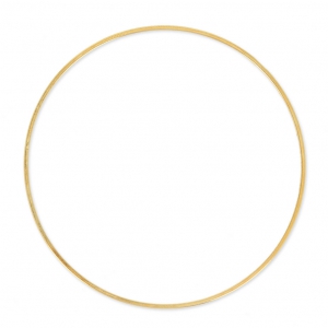 Anneau de montage et tissage rond 50x1.9 mm doré à l'or fin x1