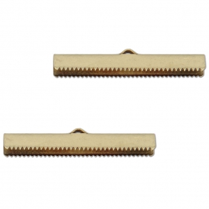 Embouts à serrer 40 mm bronze x2