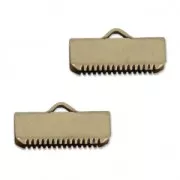 Embouts à serrer 15 mm bronze x2