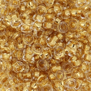 Spacer Miyuki 3 mm SPR3-0195 - 24kt Gold Lined Crystal x5g