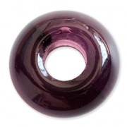Perles en verre Vintage sélectionnées par Puca® Rondelle 16x8 mm Amethyst x5|raw }}