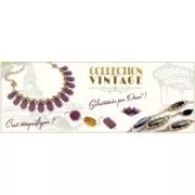 Perles en verre Vintage sélectionnées par Puca® Rondelle 16x8 mm Amethyst x5