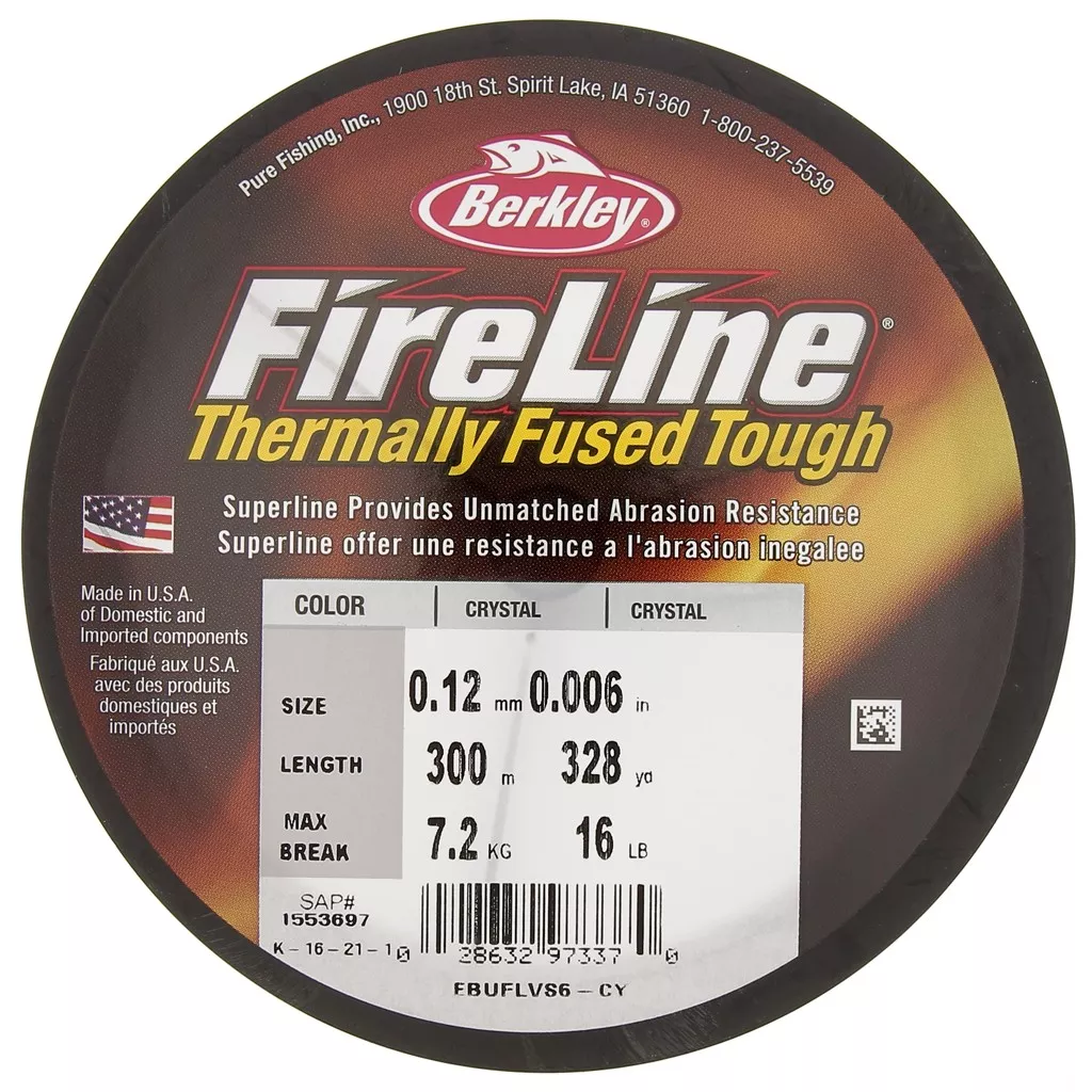 Berkley Fireline – Ligne De Pêche Tressée Fusionnée – 300 Mètres – Résistance Et Sensibilité