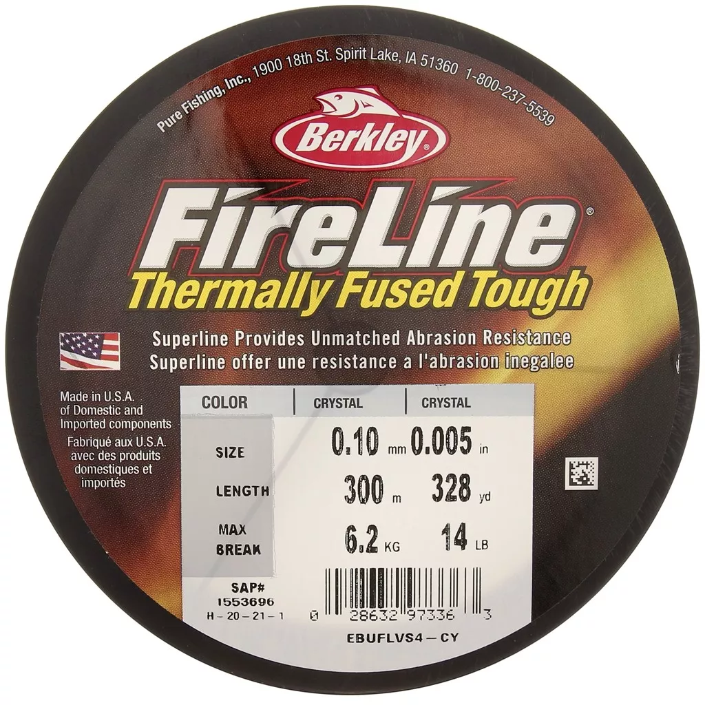 Berkley Fireline – Ligne De Pêche Tressée Fusionnée – 300 Mètres – Résistance Et Sensibilité