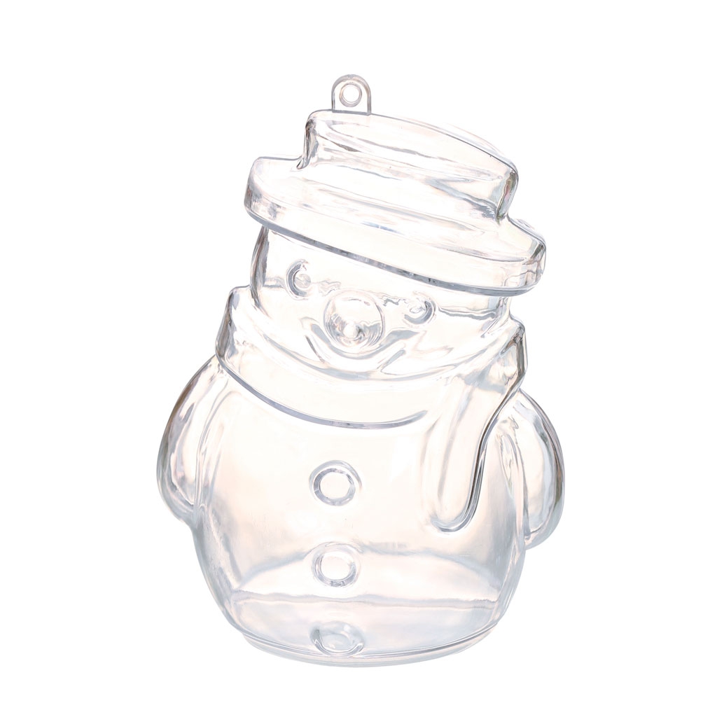 Boule De Noel Transparente En Verre à Remplir Boule De Noel Transparente A Garnir 100 Mm Bonhomme De Neige X1 Perles Co