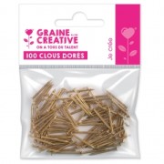 Sachet de 100 clous dor�s 20 mm pour le <b>string</b> art et les loisirs cr�atifs