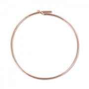 Créoles fines à décorer 30 mm en Rose Gold filled (or laminé) x2