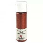 Flacon de poudre de paillettes ultrafine Cuivre Brillant x20ml
