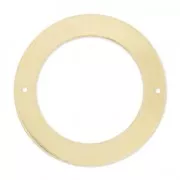 Intercalaire fin Rond 2 trous 32 mm en Gold filled (or laminé)  x1