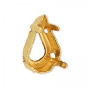 Serti griffe pour cabochon PureCrystal 4300/4328 13x7,8 mm doré|raw }}