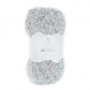 Creative Bubble - Fil à crocheter pour éponge tawashi Argent métallisé x50g