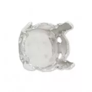 Serti griffe dos fermé pour cabochon PureCrystal 1028/1088/1122 8 mm - Argenté x1