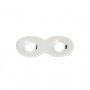 Intercalaire infini en laiton 13.75 mm argenté HQ x1|raw }}