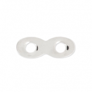 Intercalaire infini en laiton 13.75 mm argenté HQ x1