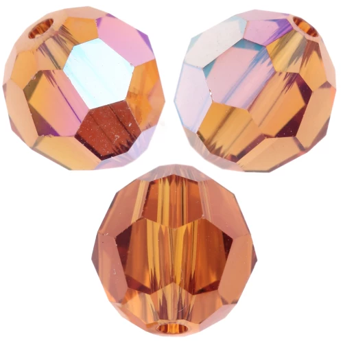 Perle ronde PureCrystal 5000 8 mm - Topaz AB x1