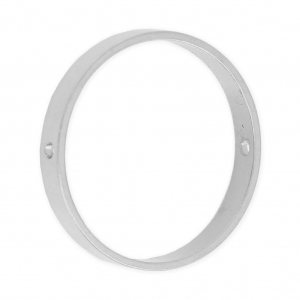 Anneau percé en laiton pour création de bijoux fantaisie 26 mm rhodié x1