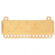 Intercalaire ethnique en métal 17 anneaux à personnaliser 45 mm Doré à l'or fin x1|raw }}