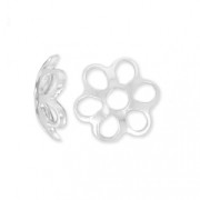 Coupelles fleurs 5,5 mm en Argent 925 x10
