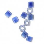Cubes Miyuki 1.8 mm SB18-0239 - Crystal Lined Royal Blue x10g|raw }}