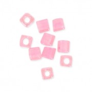 Cubes Miyuki 1.8 mm SB18-0207 - Crystal Lined Pink x10g|raw }}