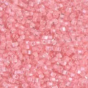 Cubes Miyuki 1.8 mm SB18-0204 - Crystal Lined Baby Pink x10g
