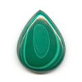 Cabochon poire 29x23 mm Malachite