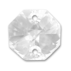 Octogone PureCrystal 6404 12 mm deux trous Crystal x1
