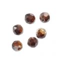 Perle ronde aplatie PureCrystal 5040 8 mm - Topaz Blend x1