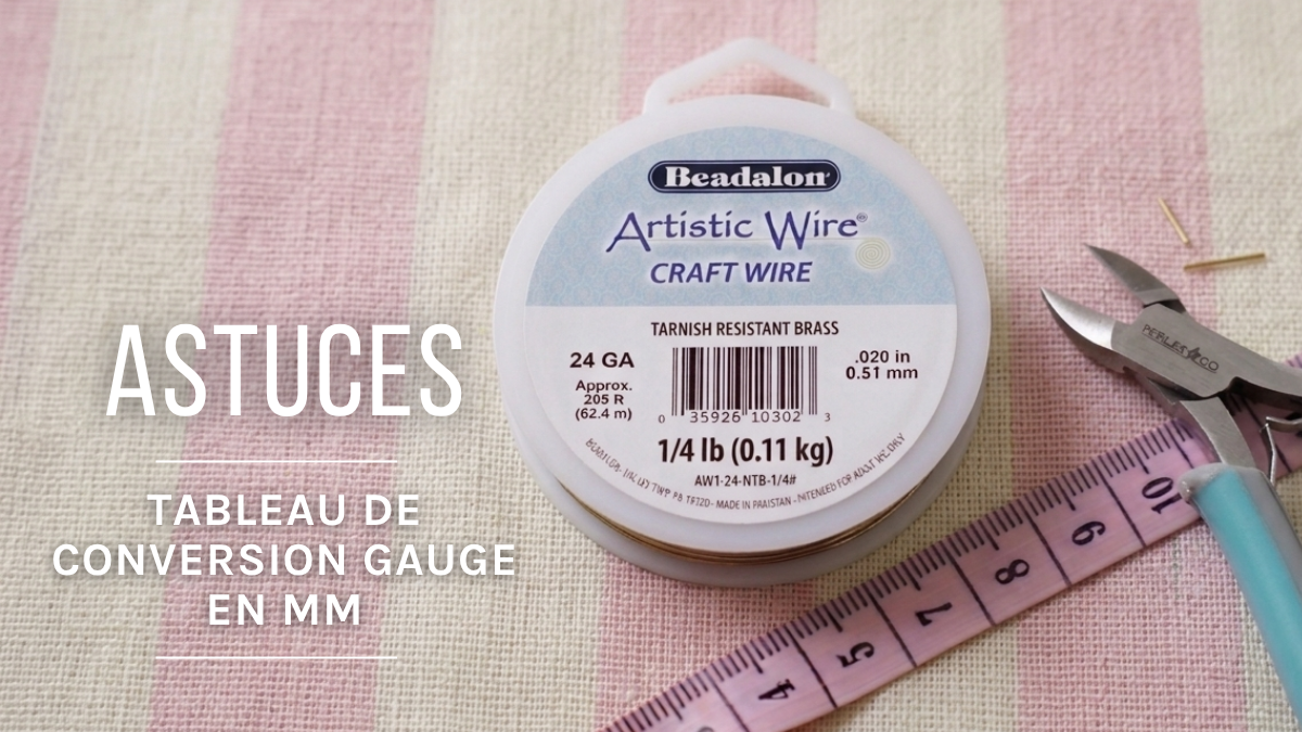 Tableau de conversion gauge en mm