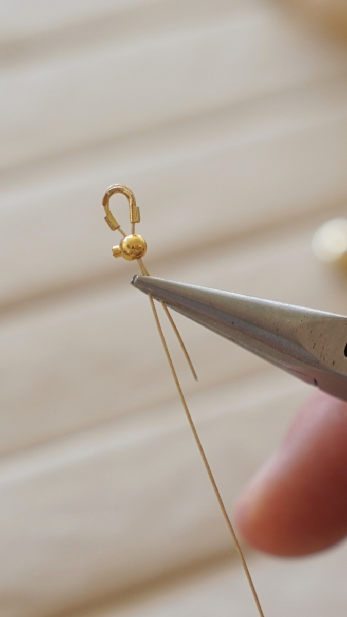 Schéma Faire de jolies finitions avec des perles à écraser