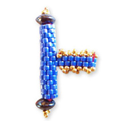 Réaliser un fermoir en perles technique du Toggle : Etape 4 Réaliser un fermoir en perles technique du Toggle : Etape 4