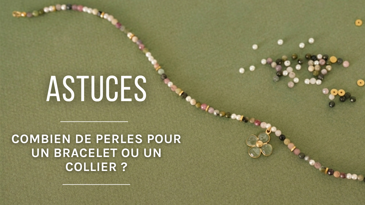Schéma Combien de perles utiliser pour faire un bracelet ou un collier ?