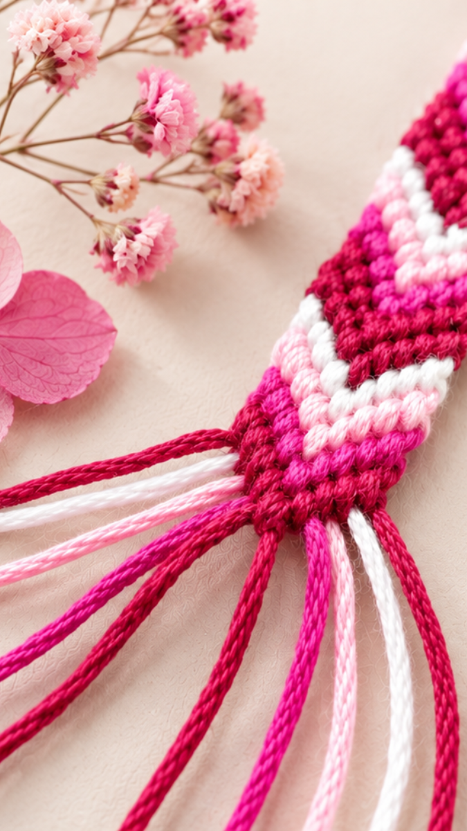 Schéma Apprendre à faire un noeud de bracelet brésilien Schéma Apprendre à faire un noeud de bracelet brésilien