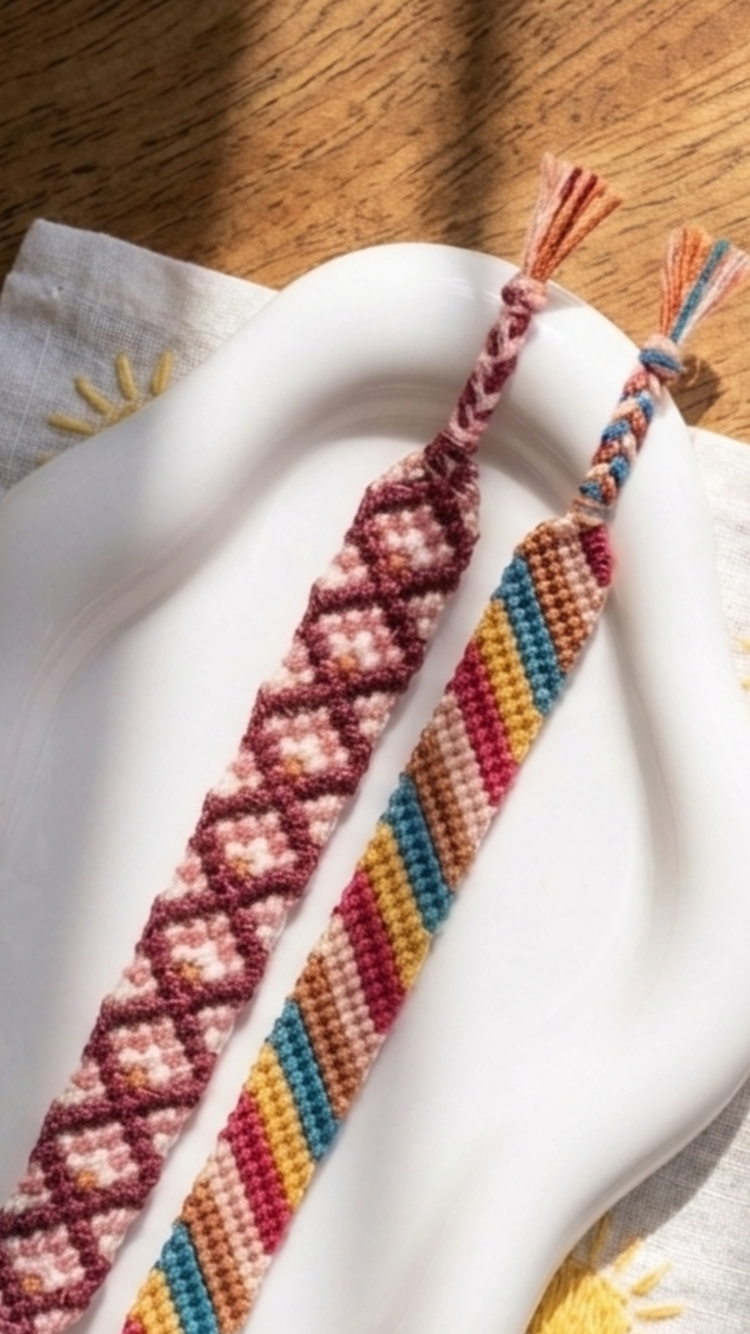 Schéma 3 techniques pour apprendre à faire des bracelets brésiliens faciles