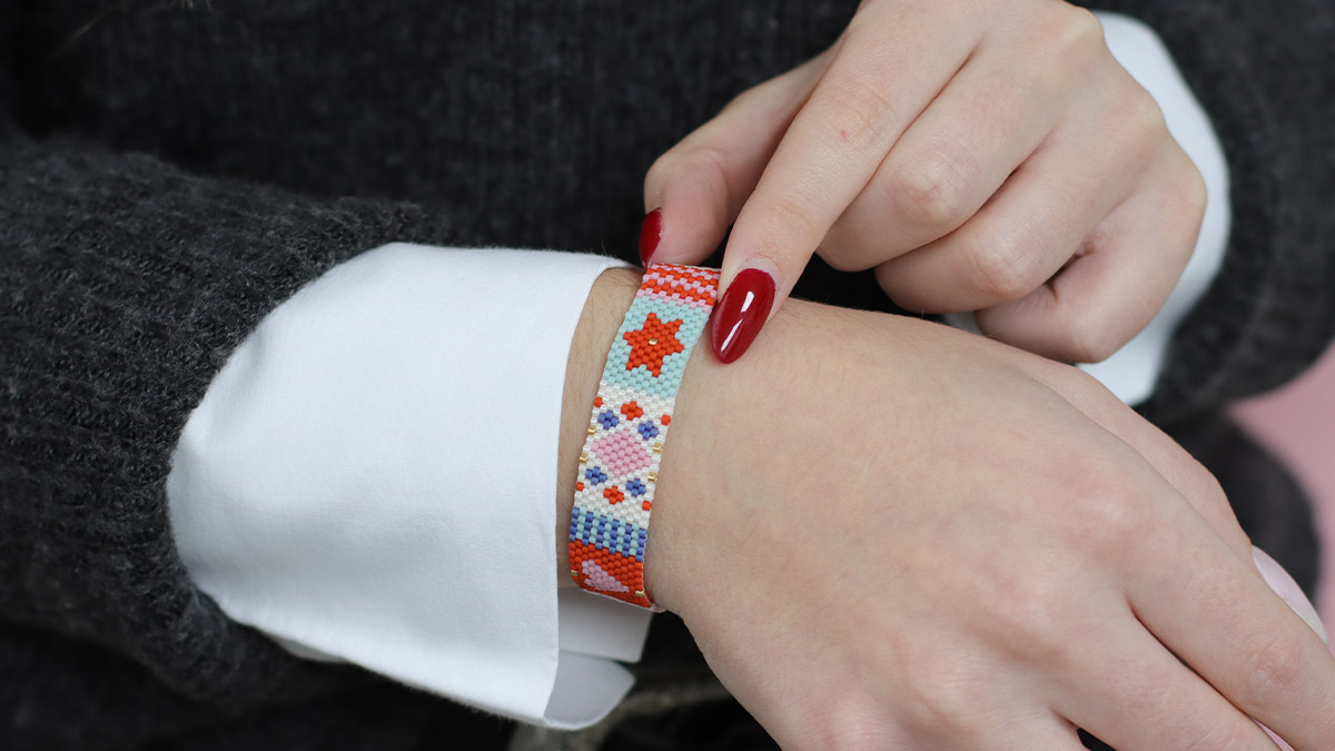 Schéma Comment faire un tissage Peyote impair ?